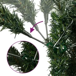 vidaXL - Gescharnierde Kunstkerstboom - Groen - 240 cm