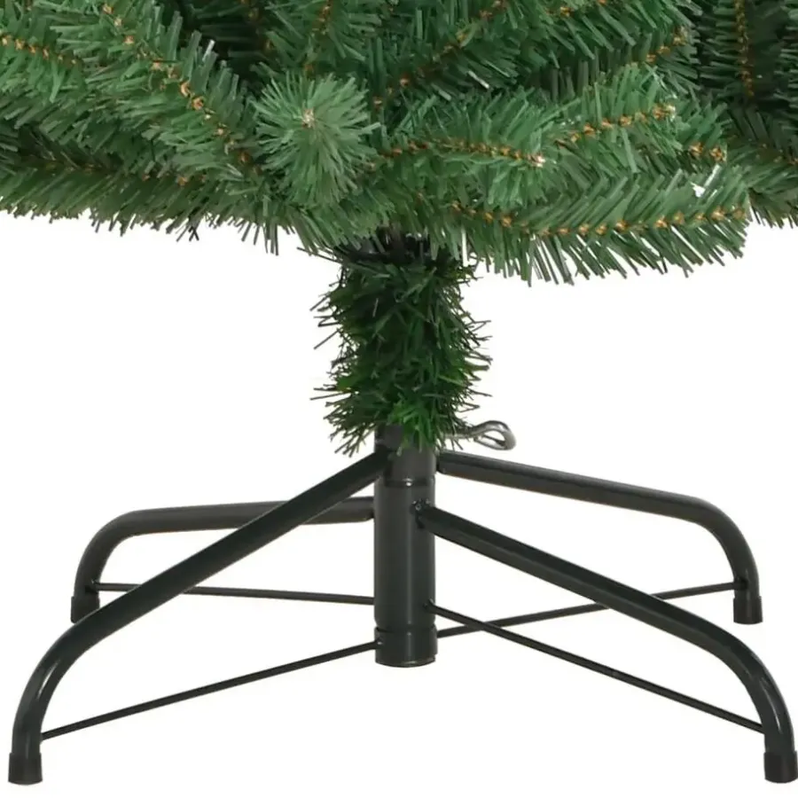Kerstbomen-vidaXL - Gescharnierde Kunstkerstboom - Groen - 180 cm