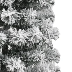Kerstbomen-vidaXL - Gescharnierde Kunstkerstboom - Wit - 150 cm