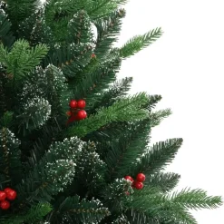 Kerstbomen-vidaXL - Gescharnierde Kunstkerstboom - Groen - 180 cm