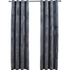 Kant &Amp; Klaar Gordijnen-vidaXL - Gordijn - Antraciet - Fluweel - 140 x 225 cm - 2 stuks