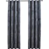 vidaXL - Gordijn - Antraciet - Fluweel - 140 x 175 cm - 2 stuks