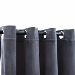 vidaXL - Gordijn - Antraciet - Fluweel - 140 x 175 cm - 2 stuks