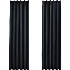 Kant &Amp; Klaar Gordijnen-vidaXL - Gordijn - Antraciet - Stof - 140 x 175 cm