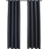 Kant &Amp; Klaar Gordijnen-vidaXL - Gordijn - Antraciet - Stof - 140 x 245 cm