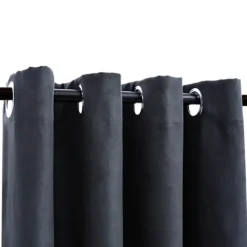 Kant &Amp; Klaar Gordijnen-vidaXL - Gordijn - Antraciet - Stof - 140 x 245 cm