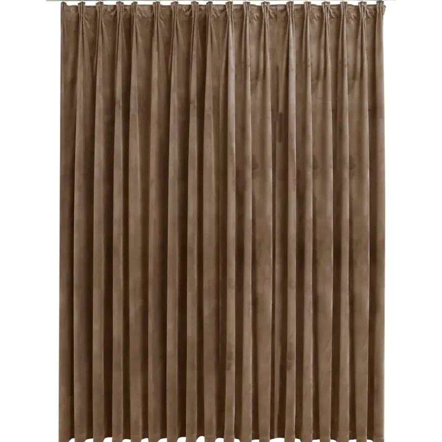Kant &Amp; Klaar Gordijnen-vidaXL - Gordijn - Beige - Fluweel
