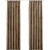 vidaXL - Gordijn - Beige - Fluweel - 140 x 225 cm - 2 stuks