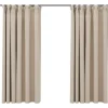 vidaXL - Gordijn - Beige - Stof - 140 x 175 cm - 2 stuks
