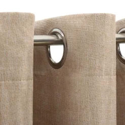 Gordijnen|Kant &Amp; Klaar Gordijnen-vidaXL - Gordijn - Beige - Stof - 140 x 175 cm - 2 stuks