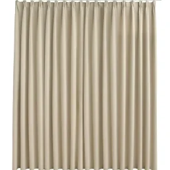 vidaXL - Gordijn - Beige - Stof