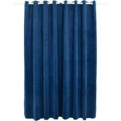 Gordijnen|Kant &Amp; Klaar Gordijnen-vidaXL - Gordijn - Blauw - Fluweel