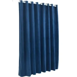 Gordijnen|Kant &Amp; Klaar Gordijnen-vidaXL - Gordijn - Blauw - Fluweel