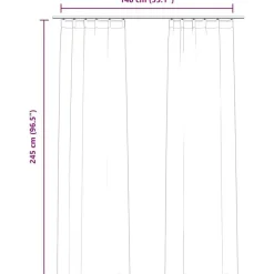 Gordijnen|Kant &Amp; Klaar Gordijnen-vidaXL - Gordijn - Blauw - Fluweel - 140 x 245 cm - 2 stuks