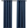 vidaXL - Gordijn - Blauw - Stof - 140 x 175 cm - 2 stuks