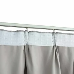 vidaXL - Gordijn - Grijs - Stof - 140 x 175 cm - 2 stuks