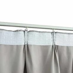 vidaXL - Gordijn - Grijs - Stof - 140 x 245 cm - 2 stuks