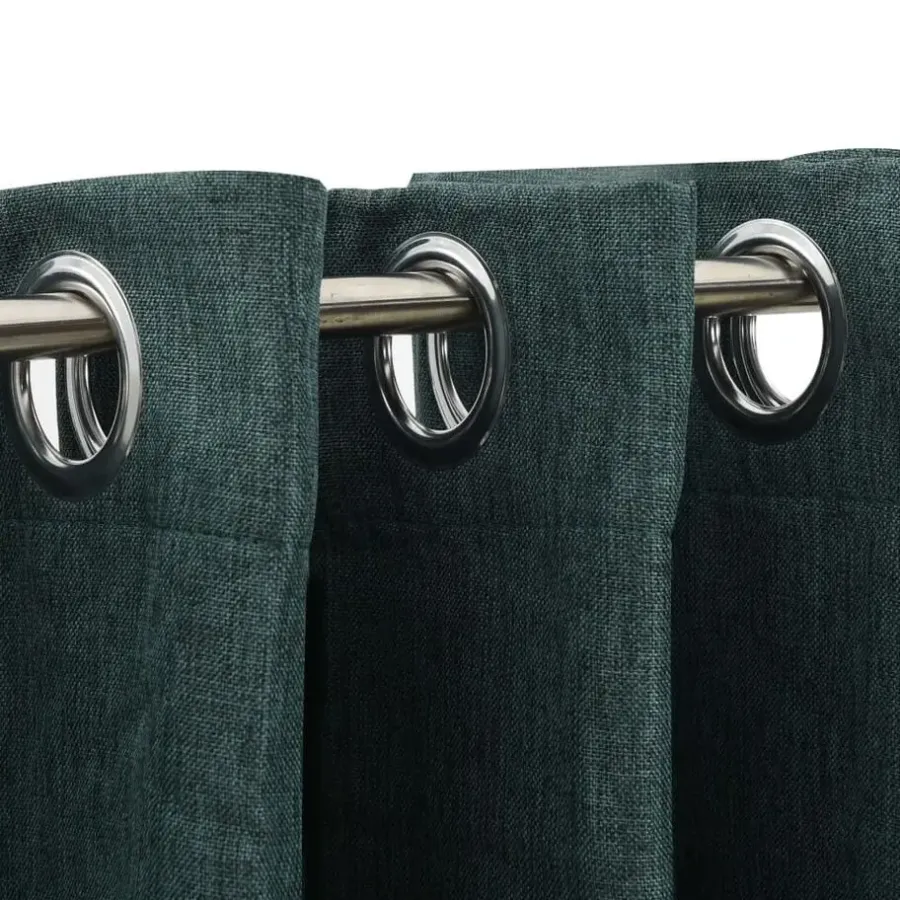 Kant &Amp; Klaar Gordijnen-vidaXL - Gordijn - Groen - Stof - 140 x 225 cm - 2 stuks