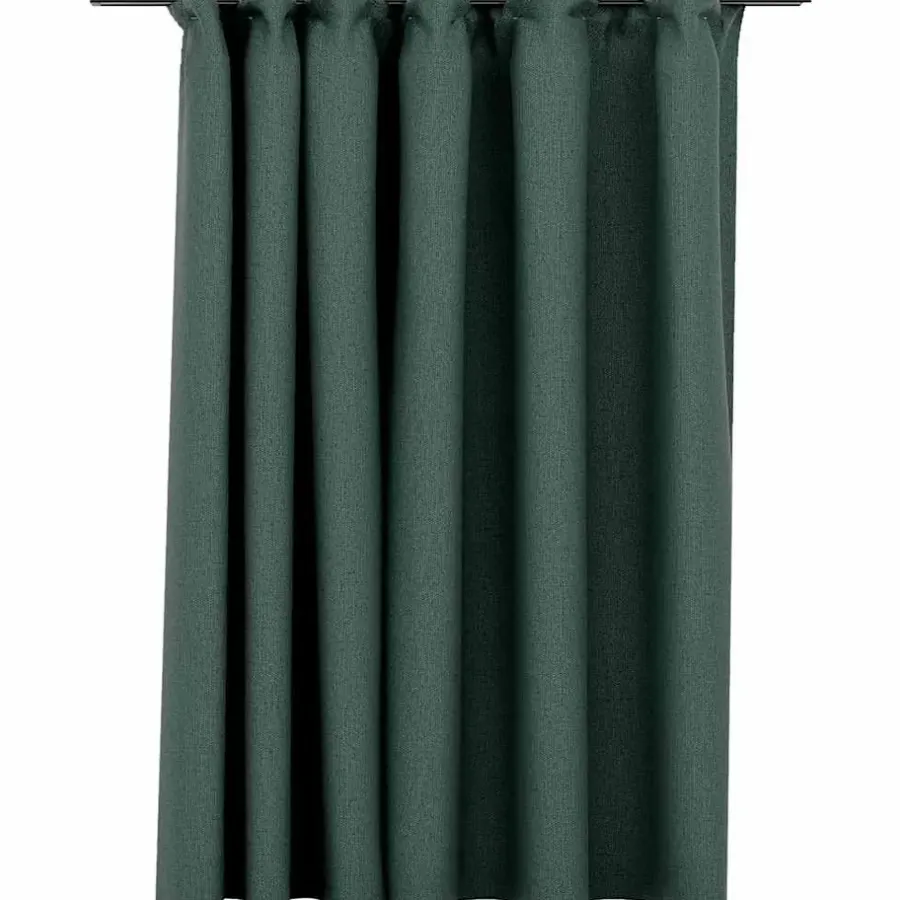 vidaXL - Gordijn - Groen - Stof