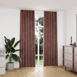 Kant &Amp; Klaar Gordijnen-vidaXL - Gordijn - Roze - Fluweel - 140 x 245 cm - 2 stuks