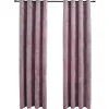 Kant &Amp; Klaar Gordijnen-vidaXL - Gordijn - Roze - Fluweel - 140 x 225 cm - 2 stuks