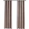 vidaXL - Gordijn - Taupe - Stof - 140 x 245 cm - 2 stuks