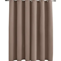 vidaXL - Gordijn - Taupe - Stof