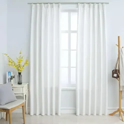 Kant &Amp; Klaar Gordijnen-vidaXL - Gordijn - Wit - Stof - 140 x 175 cm - 2 stuks