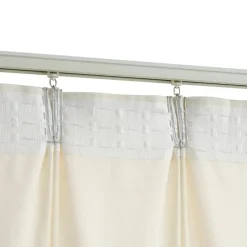 vidaXL - Gordijn verduisterend met haken - Crème - Fluweel - 290 x 245 cm