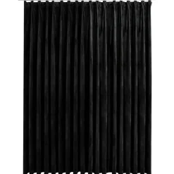 vidaXL - Gordijn verduisterend met haken - Zwart - Fluweel - 290 x 245 cm