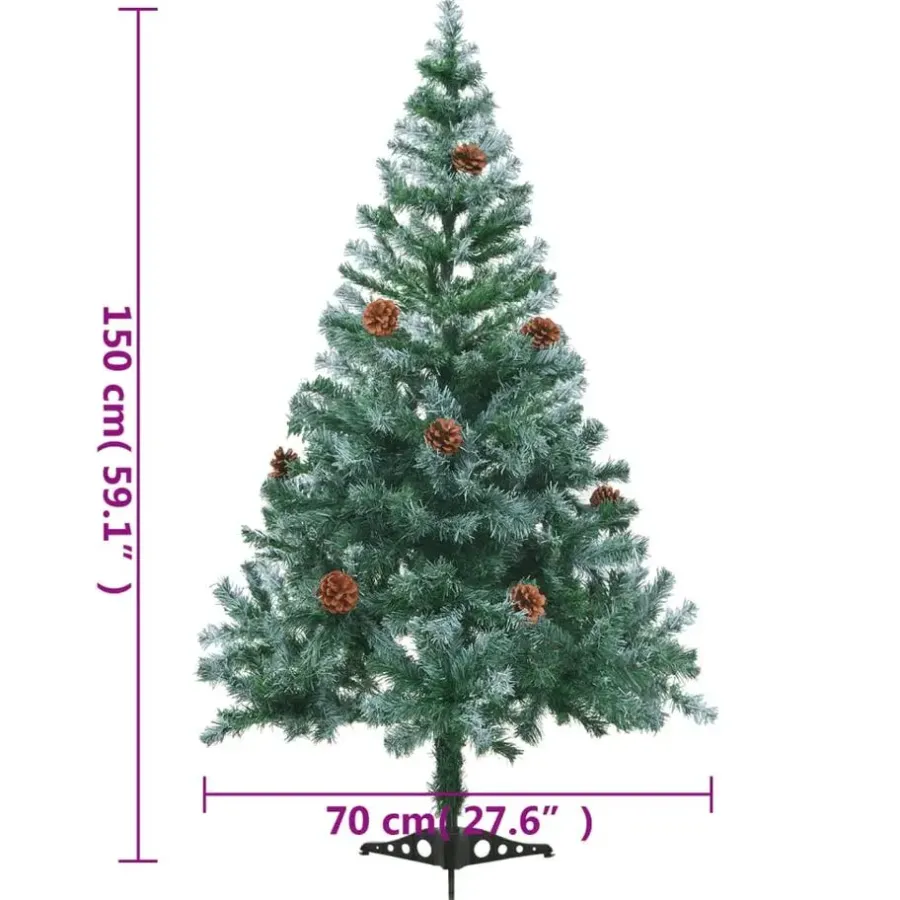 Kerstbomen-vidaXL - Groen - 150 x 70 cm