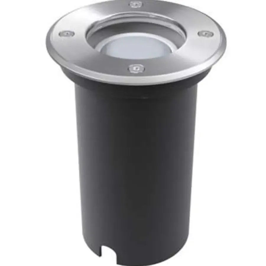 vidaXL - Grondspot - Zilver - Aluminium - 3 stuks