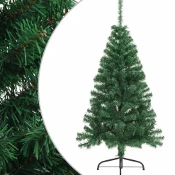 vidaXL - Halve Kerstboom - Groen - 150 x 95 cm