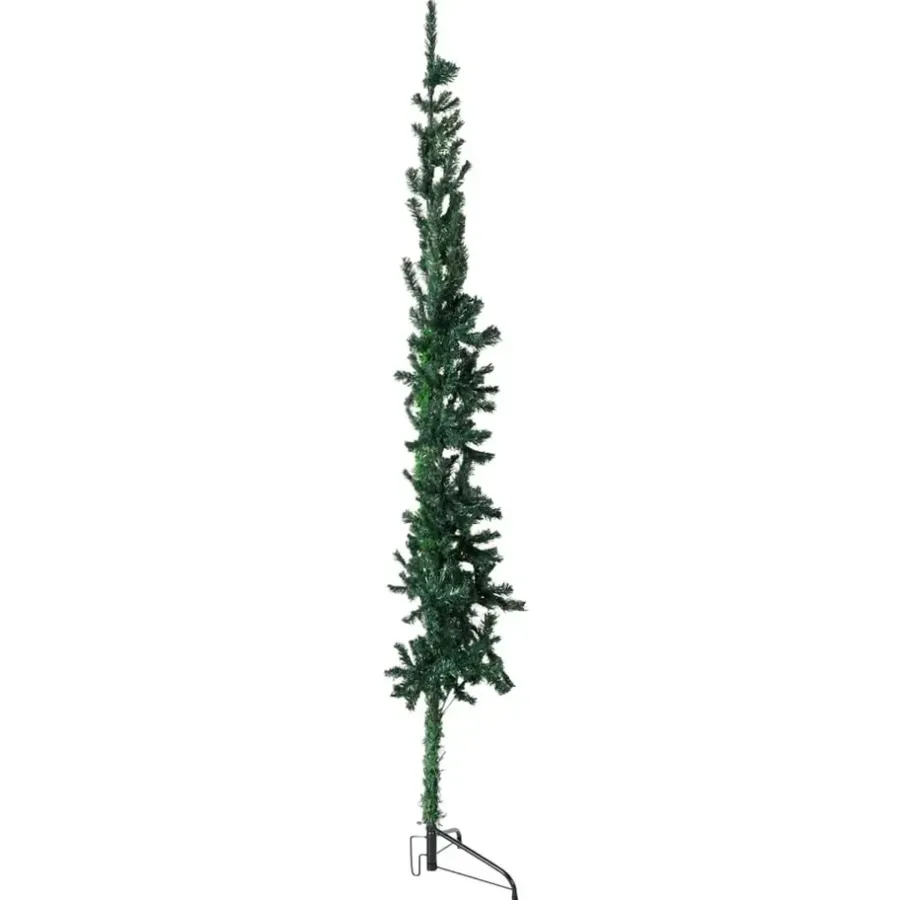 vidaXL - Halve Kunstkerstboom - Groen - 210 cm