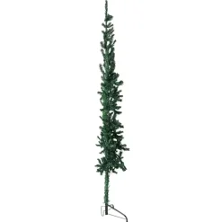 Kerstbomen-vidaXL - Halve Kunstkerstboom - Groen - 180 cm