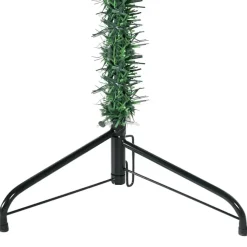Kerstbomen-vidaXL - Halve Kunstkerstboom - Groen - 150 cm