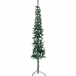 vidaXL - Halve Kunstkerstboom - Groen - 120 cm