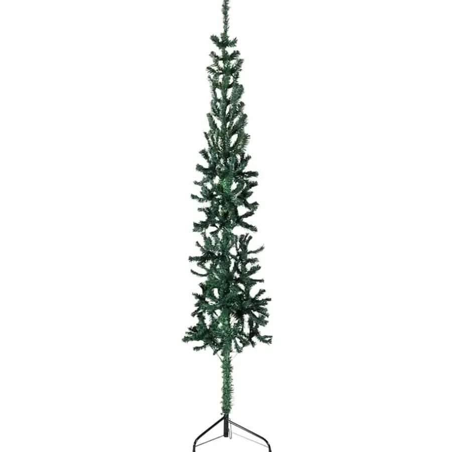 vidaXL - Halve Kunstkerstboom - Groen - 120 cm
