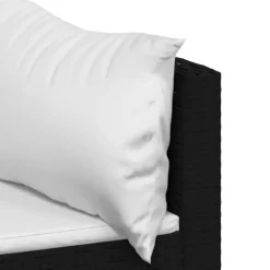 vidaXL - Hoekbank - Zwart - Poly rattan