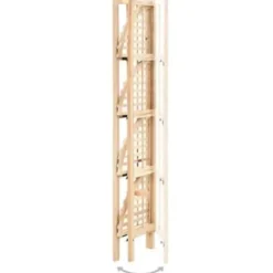 Wandrekken-vidaXL - Hoekschap - Beige - Hout