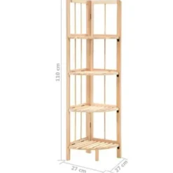 Wandrekken-vidaXL - Hoekschap - Beige - Hout