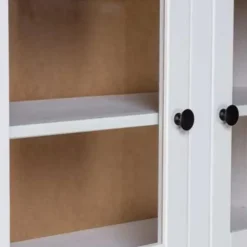 vidaXL - Hoge Kast - Wit - Grenenhout