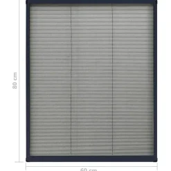 Raam En Deurhorren-vidaXL - Hor - Antraciet - Glasvezel - 60 x 80 cm