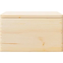 Opbergboxen-vidaXL - Houten Kist - Bruin - Grenenhout - 40 x 30 x 23 cm