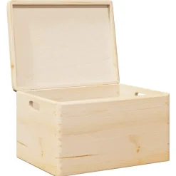 Opbergboxen-vidaXL - Houten Kist - Bruin - Grenenhout - 40 x 30 x 23 cm