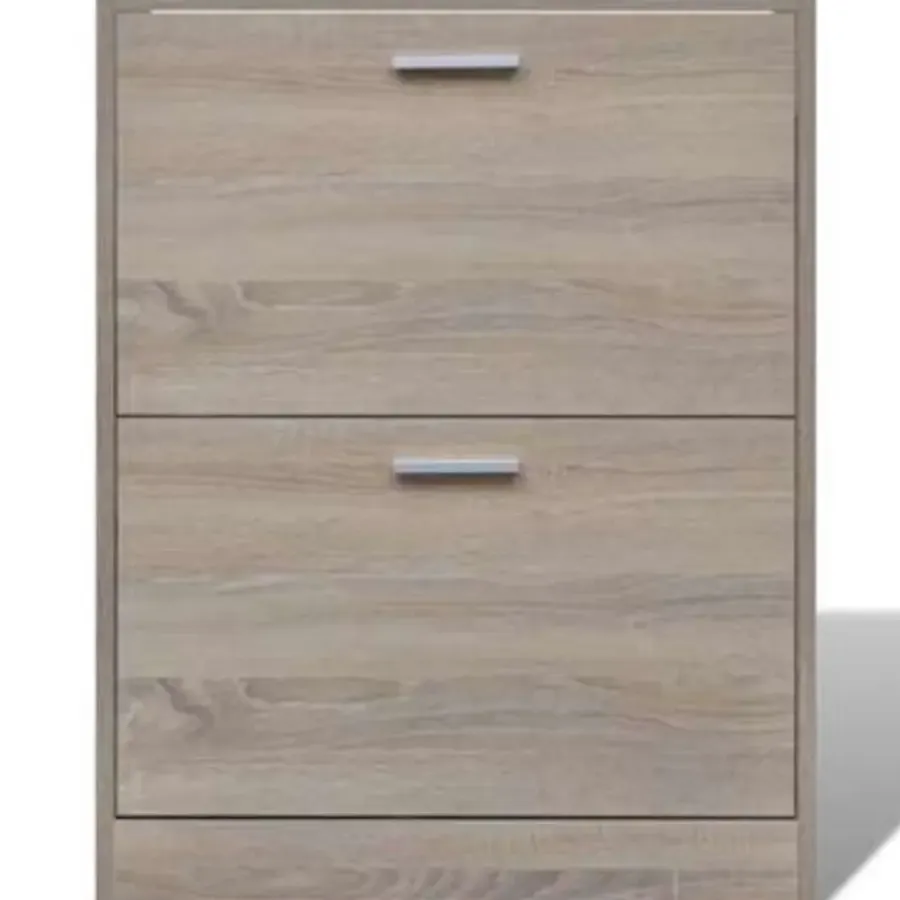 Schoenenkasten-vidaXL - Houten Schoenenkast - Bruin - Hout