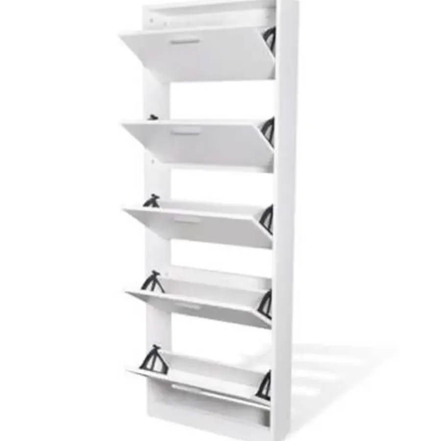 vidaXL - Houten Schoenenkast - Wit - Hout