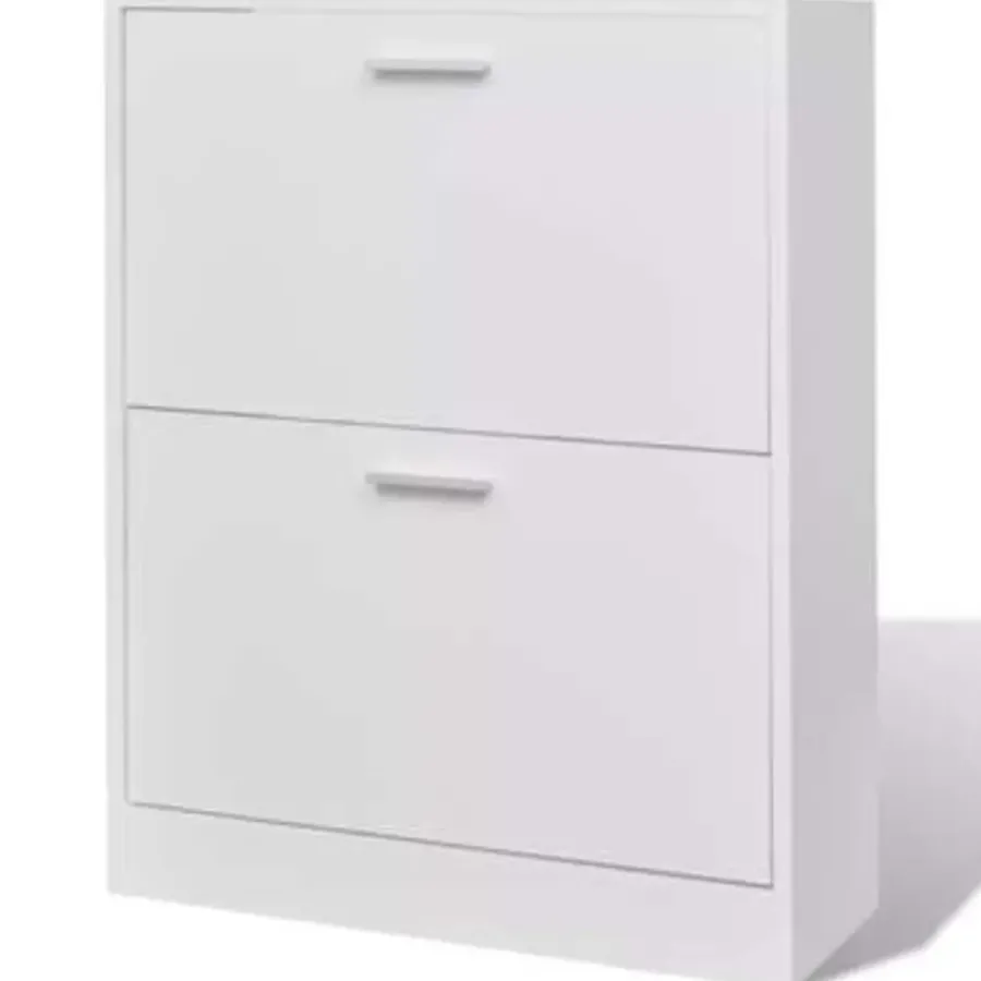 vidaXL - Houten Schoenenkast - Wit - Hout