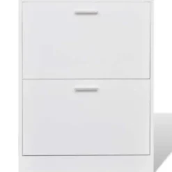 vidaXL - Houten Schoenenkast - Wit - Hout