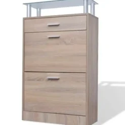 vidaXL - Houten Schoenenkast - Bruin - Hout